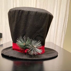 Snowman hat Christmas tree topper